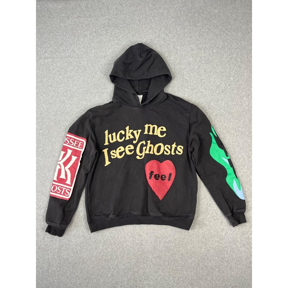 Lucky Me I See Ghost Sweatshirt Mens M Brown Kanye West Kid Cudi Camp Flog Gnaw